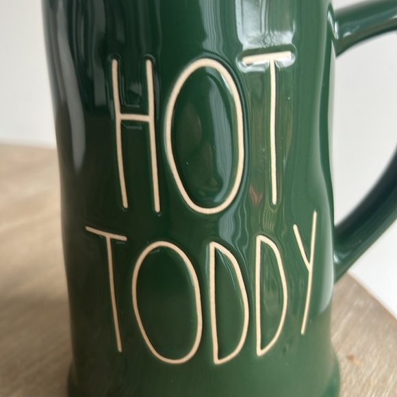 Rae Dunn Green “HOT TODDY” Tall Ceramic Stein Mug - Picture 3 of 10